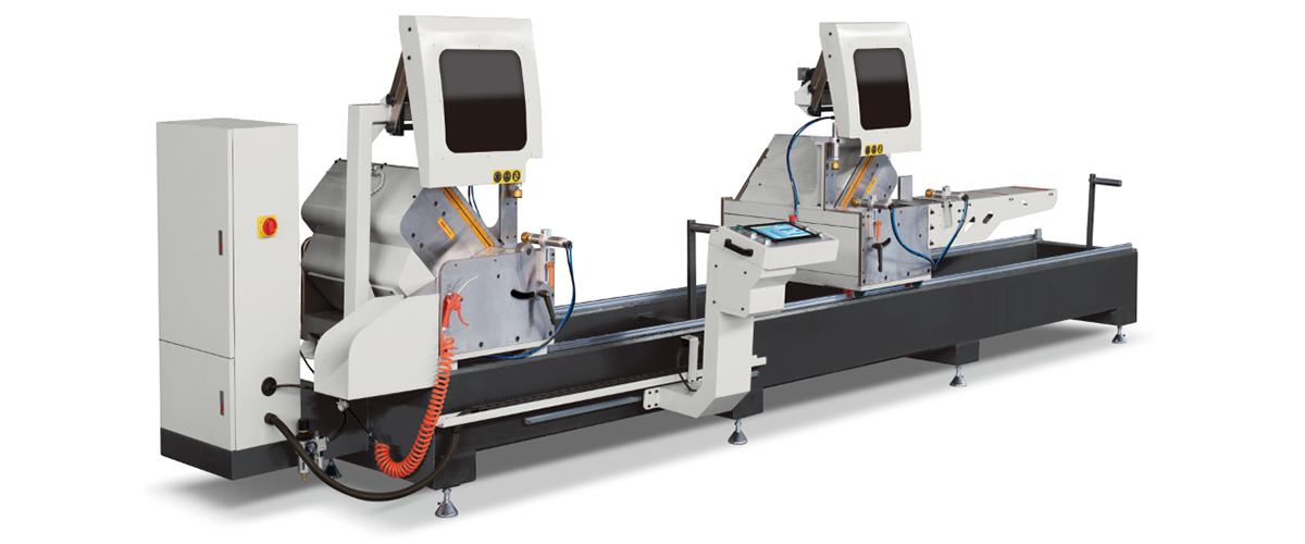 Aluminum profile CNC arbitrary angle double head cutting saw LJZ2W-CNC-500 × 4200